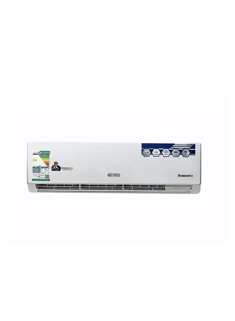 GENERAL SUPREME - Split Prime Air Conditioner, 18,000 Watts, Wi-Fi, Golden Fin, Cooling Only, GSTN180CR, White - Image 1