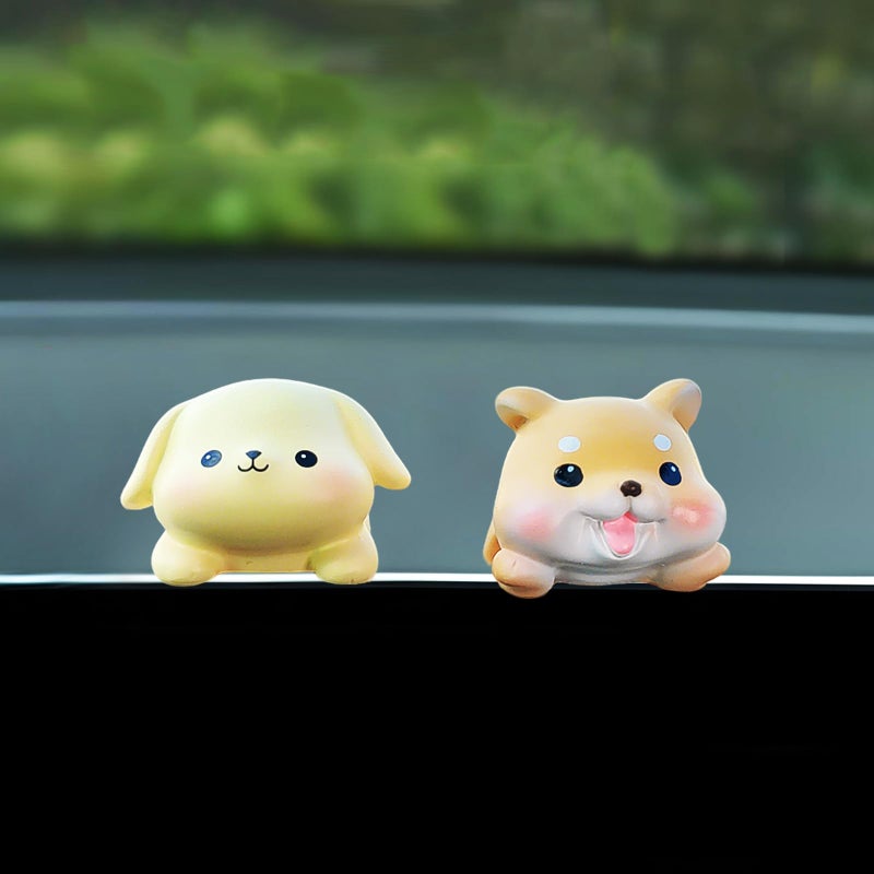 Motaney Cute Animal Rear View Mirror Accessories, Car Center Screen Decoration Dashboard Ornament, Car Accessories Interior for Women/Men Computer Monitor Decor - Image 1