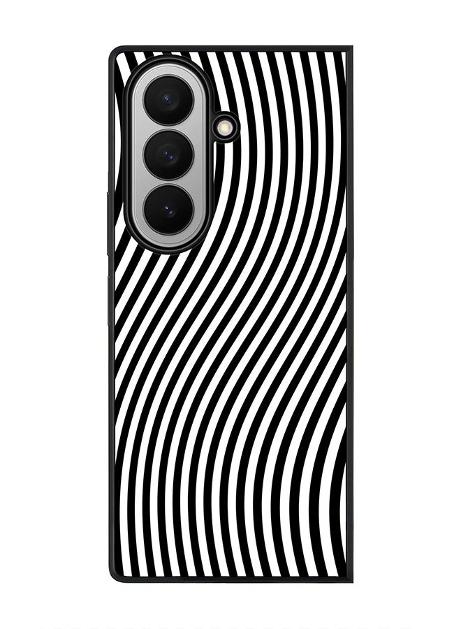 Stylizedd For Samsung Galaxy Z Fold7 Case,Slim fit Camera Protection, Shockproof Thin Phone cover  - Zebra Lines