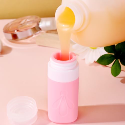 INSFIT Travel Bottles for Toiletries, TSA Approved 2oz Travel Size Containers, BPA Free Leak Proof Squeezable Silicone Tubes for Shampoo Conditioner Lotion Soap with Labels - Image 3