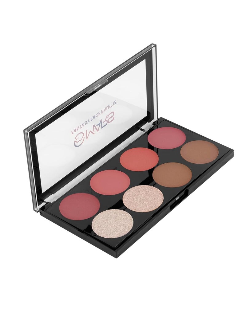 MARS Fantasy Face Palette for Makeup with Blushes  Shimmer Highlighters and Bronzer Highly Pigmented and Long Lasting   ALL IN 1 Face Makeup Kit  20g  Shade 01 - Image 2