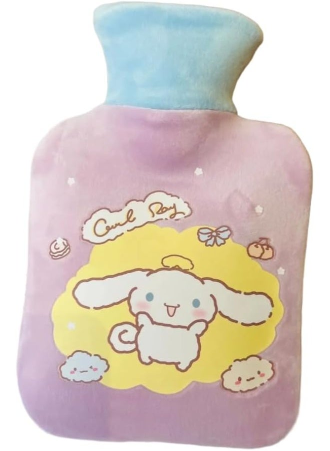 Generic SAFENHAND Hot Water Bottle with Soft Cover Classic Rubber Hot Water Bag for Cramps, Neck, Shoulders Pain Relief, Hot Cold Pack for Hot and Cold Therapy and Feet Warmer 1000ml (CCC) - Image 1