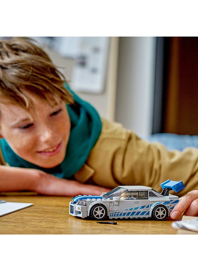 LEGO - Speed Champions 2 Fast 2 Furious Nissan Skyline Gt-R (R34) Building Toy Set; Collectible Racing Car Gift For Kids Aged 9+ And Car And Film Fans; Includes A Brian O’Conner Minifigure (319 Pieces) 76917 - Image 1