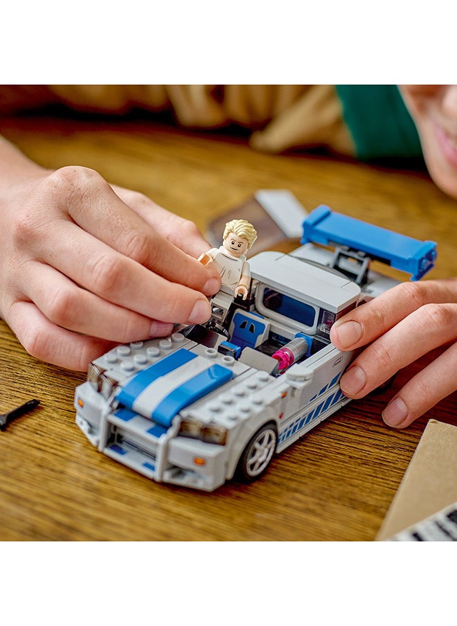 LEGO - Speed Champions 2 Fast 2 Furious Nissan Skyline Gt-R (R34) Building Toy Set; Collectible Racing Car Gift For Kids Aged 9+ And Car And Film Fans; Includes A Brian O’Conner Minifigure (319 Pieces) 76917 - Image 1
