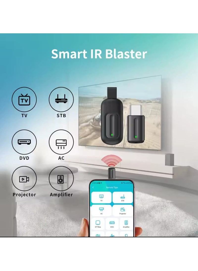 Five Dynasties Capsule Intelligent Remote Control Mobile Infrared Universal Controller Three In One For Apple Harmony OS Android (Type C) - Image 1