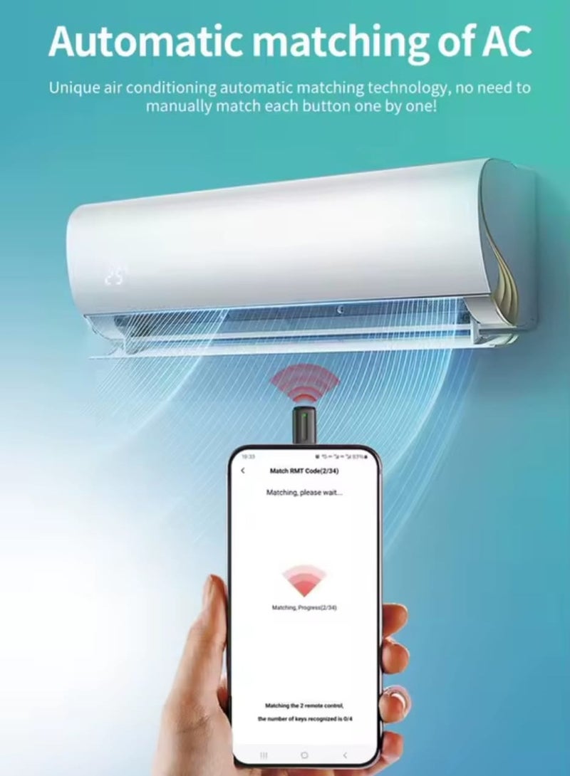 Five Dynasties Capsule Intelligent Remote Control Mobile Infrared Universal Controller Three In One For Apple Harmony OS Android (Type C) - Image 5