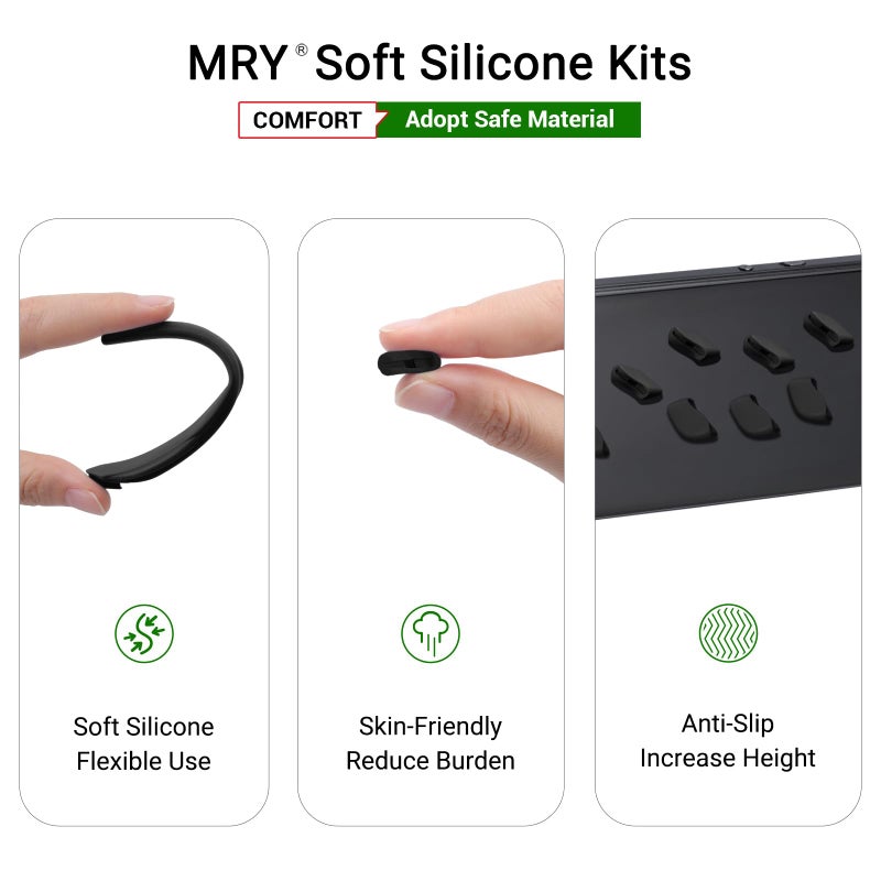 Mryok Mryok Replacement Earsocks Nosepieces Kits for Oakley Flak 2.0/2.0 XL - Black  - Image 5