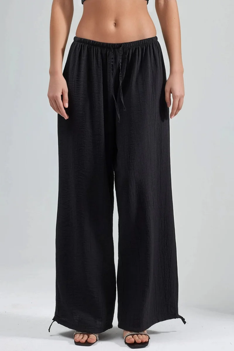 بوسيم BUSEM Elastic Waist Pants with Tie Detail