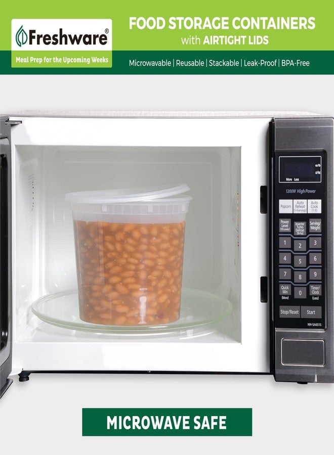 Freshware Plastic Deli Containers 32 oz, 64 ounce, 64 oz, 12-Set - Image 5