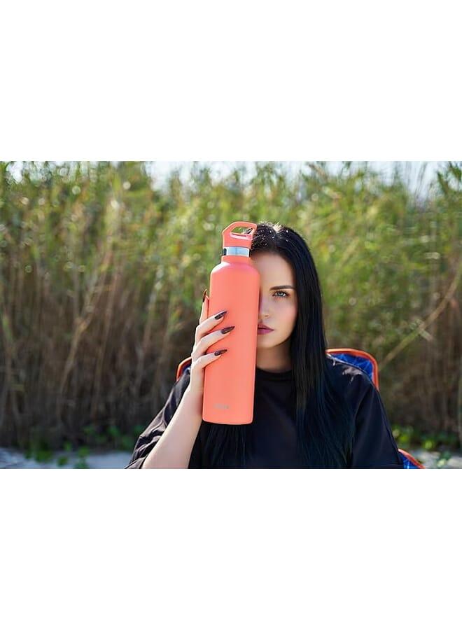 Moya "Coral Reef" 1L Insulated Sustainable Water Bottle Coral - Image 5