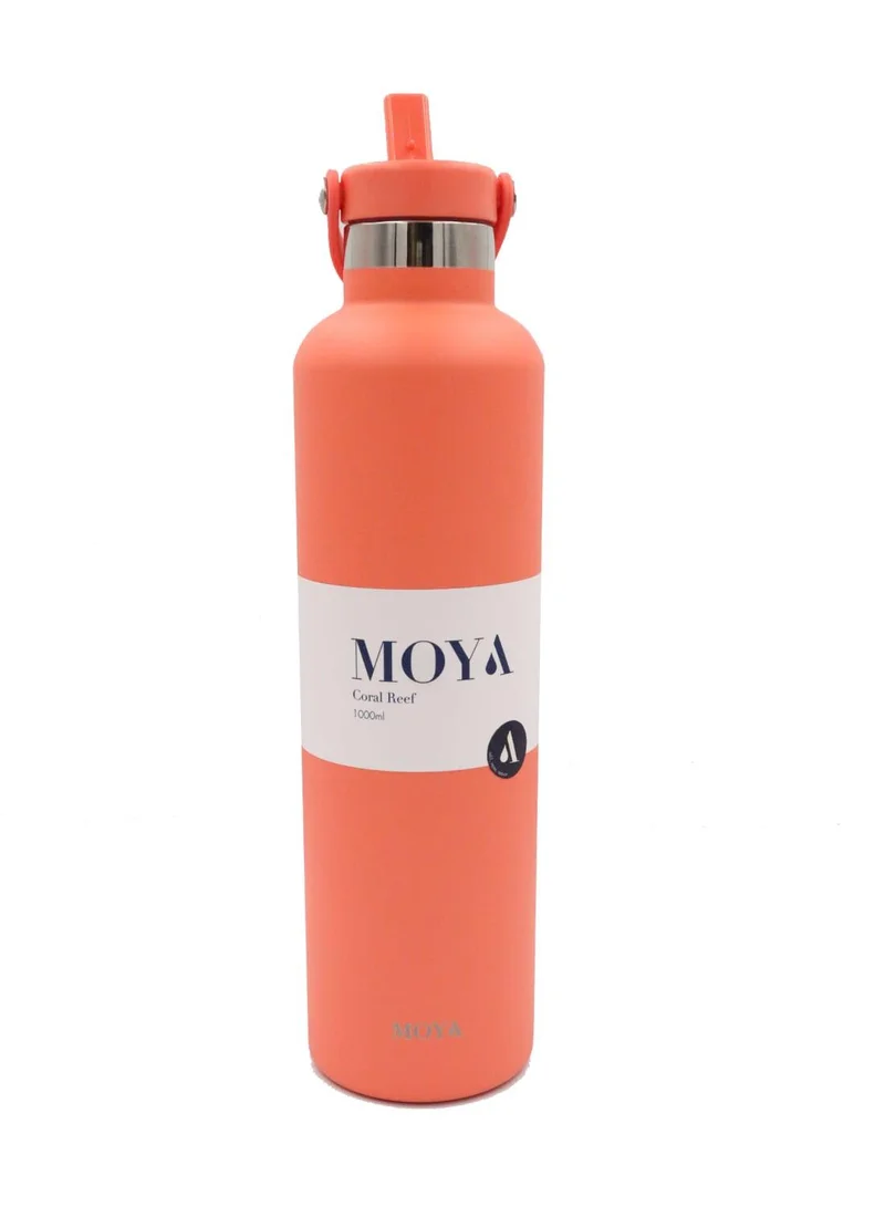 MOYA Moya "Coral Reef" 1L Insulated Sustainable Water Bottle Coral