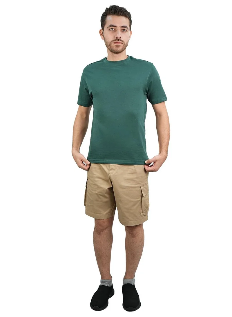 GIORDANO  Men's Giordano Cotton Crewneck Slim Fit Tee - Short Sleeve for Men | Best Price UAE