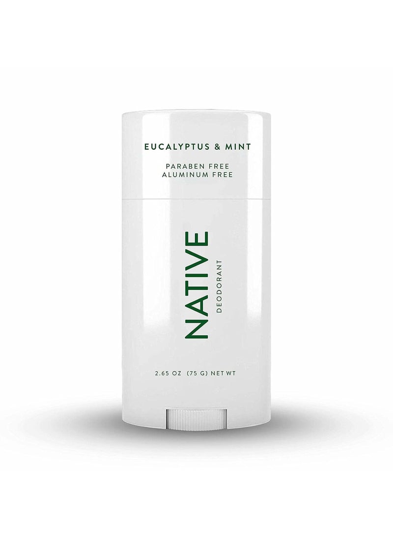 native Deodorant | Natural Deodorant for Men, Aluminum Free with Baking Soda, Coconut Oil and Shea Butter | Eucalyptus & Mint - Image 1