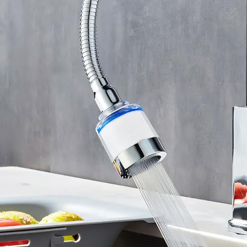 MIORAH Kitchen Tap Extender – 360° Rotating Faucet Extension for Kitchen Sink & Basin | Adjustable Water Flow & Easy Install - Image 1