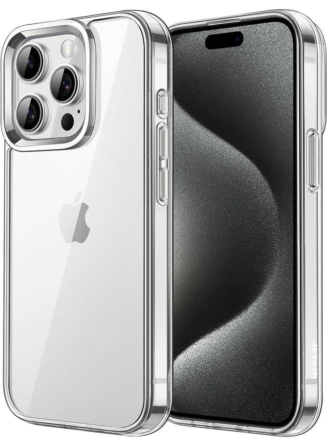 جي تيك جراب لهاتف iPhone 15 Pro مقاس 6.1 بوصة، غطاء خلفي شفاف مقاوم للصدمات غير قابل للاصفرار ومضاد للخدش - Image 1