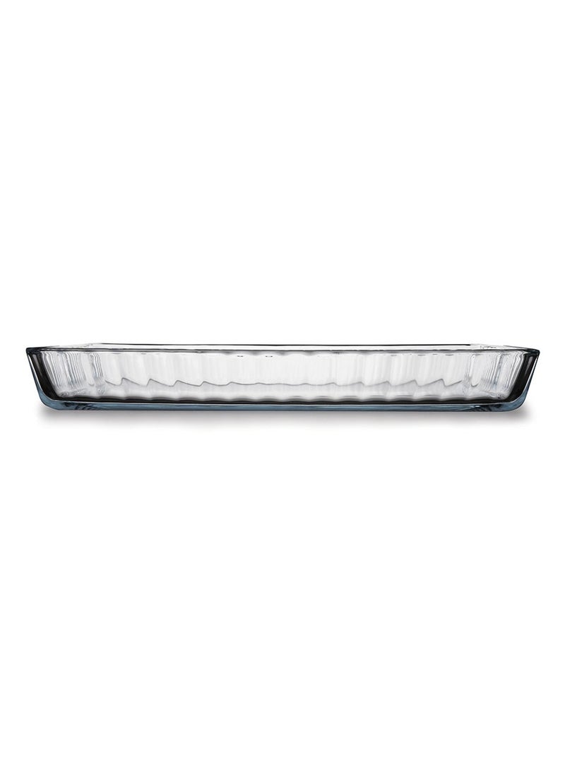 Borcam Borcam Rectangular Glass Baking Tray, 2850 Ml Capacity, 45 Mm Height, 370X240 Mm Diameter - Clear  - Image 2