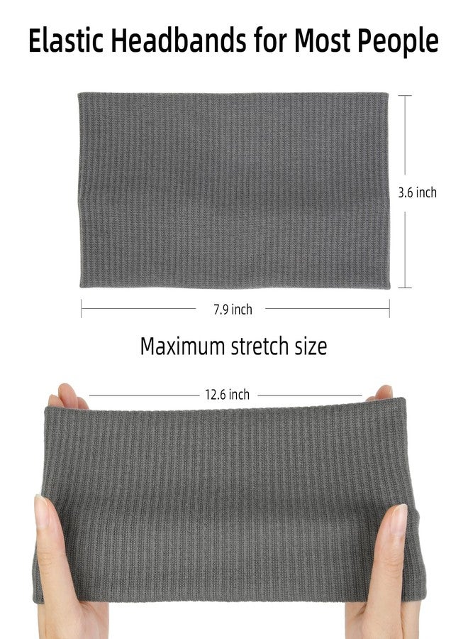 AIBFRID Headbands for Women Non Slip 6Pcs Thick Headbands Fashion Wide Headband Elastic Hairbands for Women's Hair Soft Head Band Workout Yoga Hair Accessories - Image 2