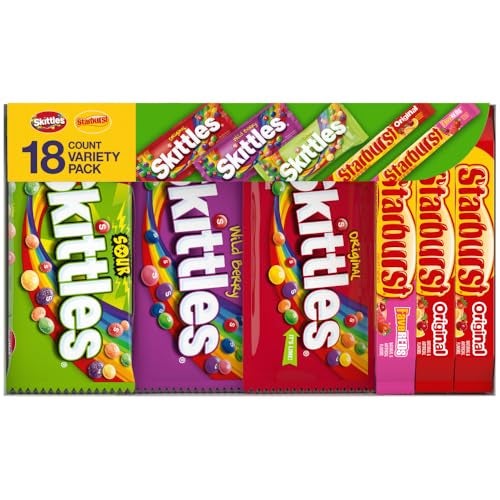 SKITTLES  Starbust Assorted Candy Variety Pack for Holidays Gifts Parties Candy Assortment 3705 oz 18 Count Bulk Box - Image 1