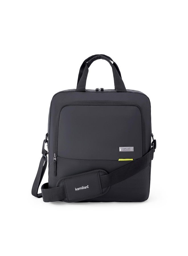 Kamiliant by American Tourister Backpack Dissenter Casual Office Bailhandle Messenger Bag with 15" Inch Laptop and Adjustable Shoulder Strap, Ergonomically Designed for Men And Women - Black - Image 2