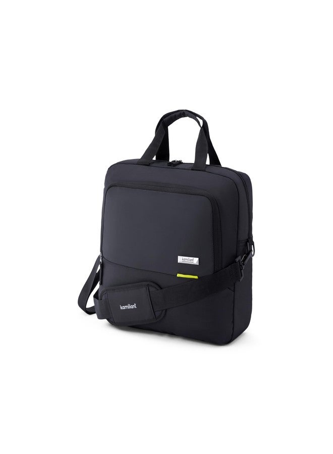 Kamiliant by American Tourister Backpack Dissenter Casual Office Bailhandle Messenger Bag with 15" Inch Laptop and Adjustable Shoulder Strap, Ergonomically Designed for Men And Women - Black - Image 1
