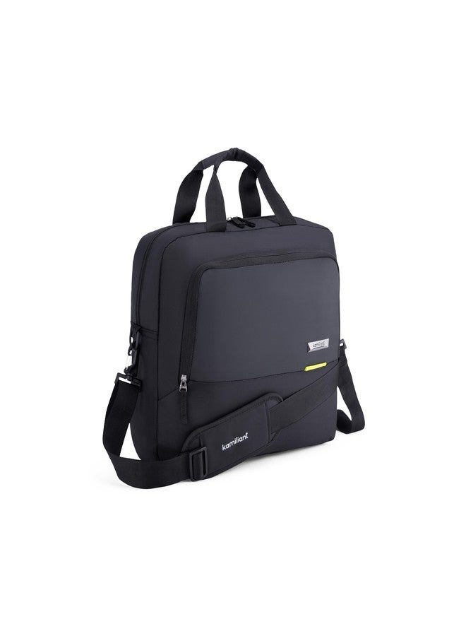 Kamiliant by American Tourister Backpack Dissenter Casual Office Bailhandle Messenger Bag with 15" Inch Laptop and Adjustable Shoulder Strap, Ergonomically Designed for Men And Women - Black - Image 3