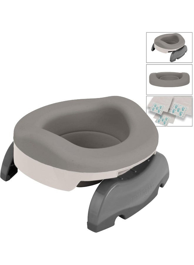 Kalencom Potette Potty Seat Value Pack15M+, Piece Of 1, White Gray, 9.5X9X3.5 Inch (Pack Of 1) - Image 2