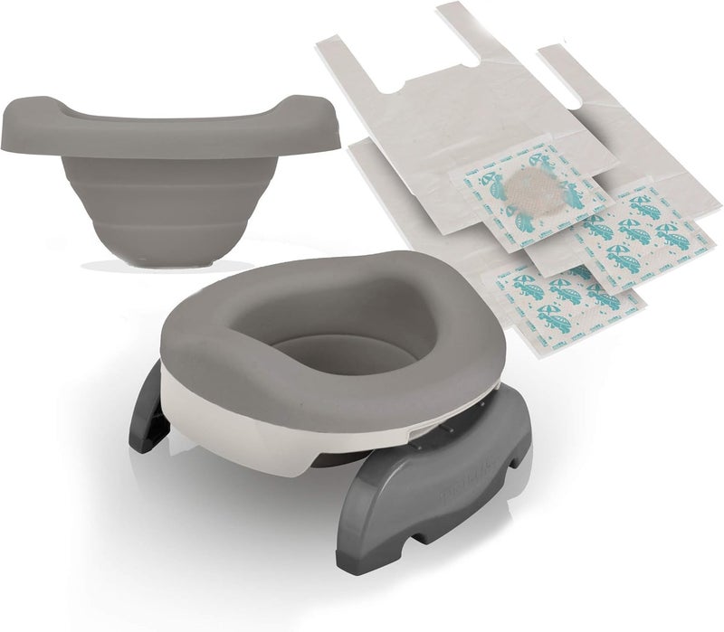 Kalencom Potette Potty Seat Value Pack15M+, Piece Of 1, White Gray, 9.5X9X3.5 Inch (Pack Of 1) - Image 4