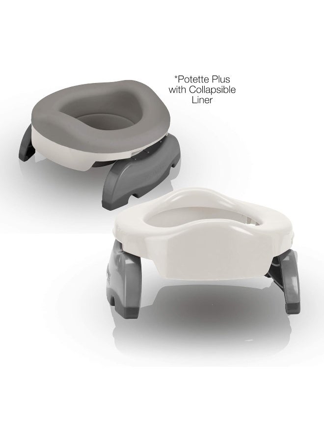 Kalencom Potette Potty Seat Value Pack15M+, Piece Of 1, White Gray, 9.5X9X3.5 Inch (Pack Of 1) - Image 3