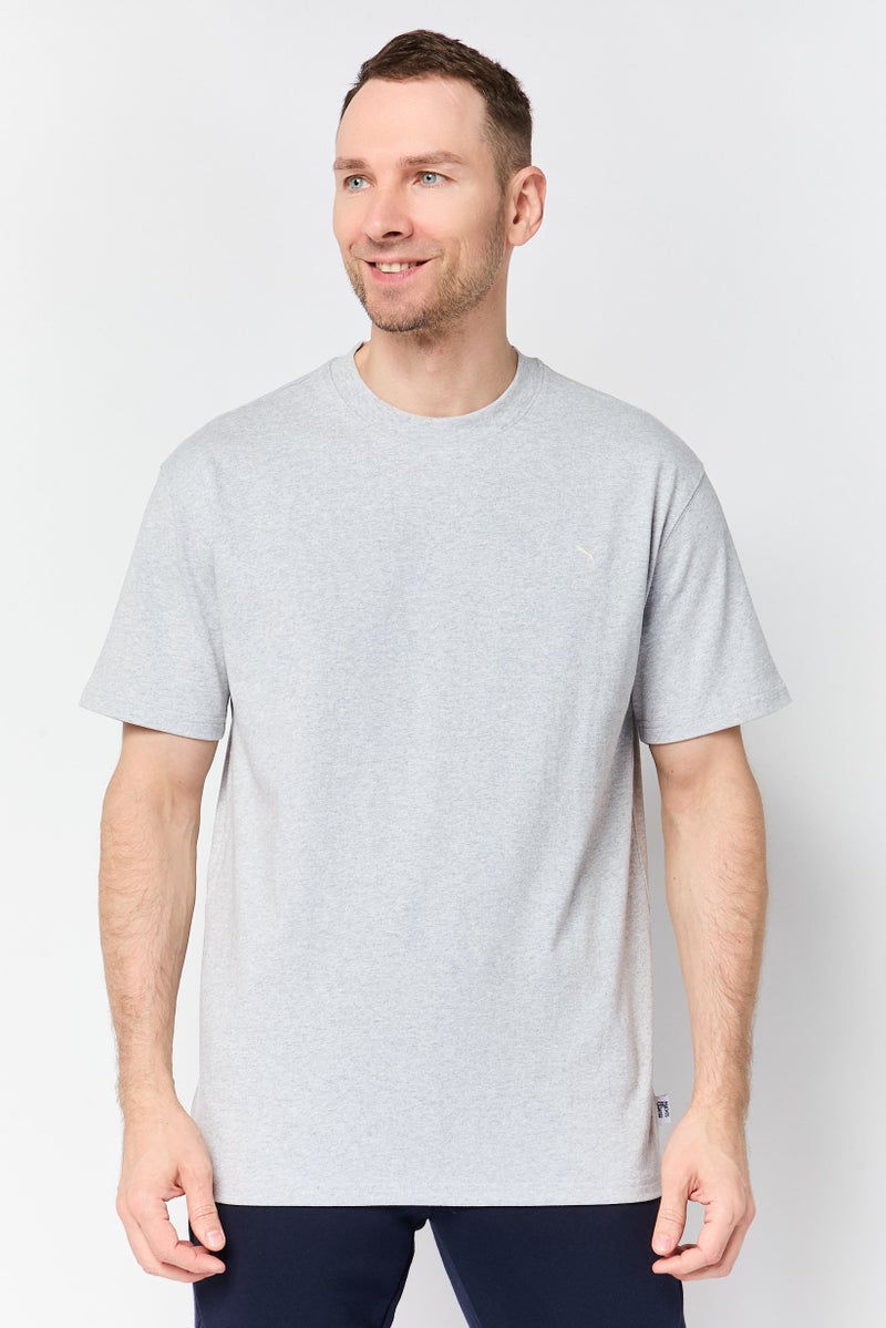 PUMA Men Sportswear Fit Short Sleeve Outdoor T-Shirt, Grey - Image 1