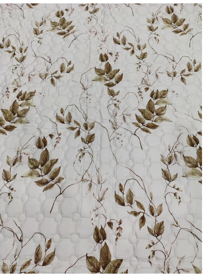 شايني فلاور طقم لحاف مضغوط حشوة قطن مكون من ٤ قطع، مقاس فردي ٢٢٠×١٦٠ سم، مفرش قماش البوليستر ناعم، مناسب لجميع المواسم - Image 5