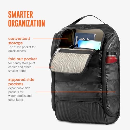 STM Dux 16L Backpack - Slim, Rugged, Comfortable, Innovative, Versatile, 360 Degree Protective Backpack for Men & Women, Fits up to a 16" Laptop Plus a Tablet Sleeve - Grey - Image 2