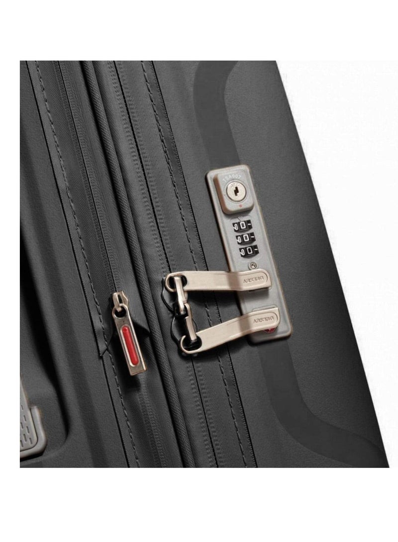 Clavel 83cm Hardcase 4 Double Wheel Expandable Check-In Luggage Trolley Black