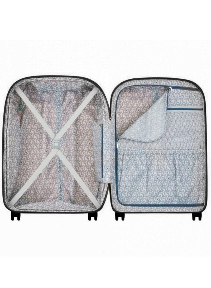 Clavel 83cm Hardcase 4 Double Wheel Expandable Check-In Luggage Trolley Black