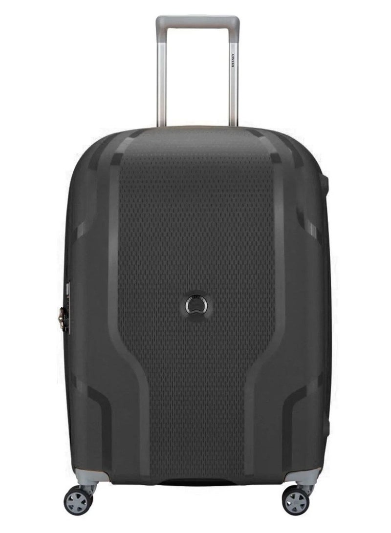 Clavel 83cm Hardcase 4 Double Wheel Expandable Check-In Luggage Trolley Black