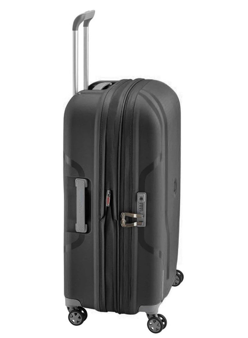 Clavel 83cm Hardcase 4 Double Wheel Expandable Check-In Luggage Trolley Black