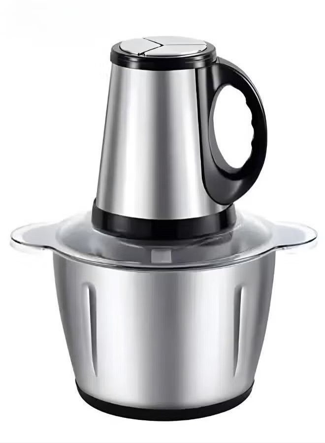 Multi-Purpose Electric Meat And Vegetable Grinder, 850W Power, Large 3L Stainless Steel Bowl, Two-Speed Control, Four Sharp Blades, Secure Lock Safety Design – Perfect For Mincing Meat, Chopping Vegetables, Fruits, Nuts, And Preparing Sauces - Image 3