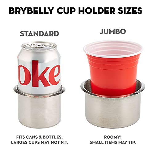Brybelly Small, Single Standard Stainless Steel Drop-in Cup Holder by Brybelly - Image 4