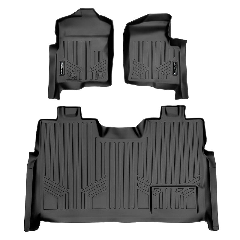 MAXLINER Custom Fit Floor Mats 2 Row Liner Set Compatible with 20112014 Ford F150