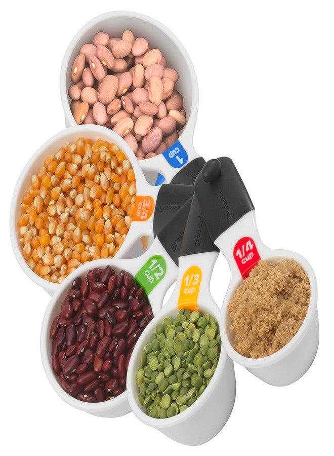 GoodCook 20315 Touch Dry Measuring Cup Set, Multi, White - Image 1
