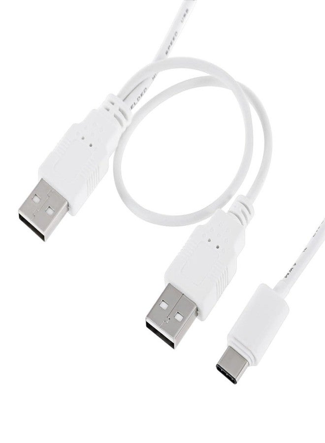 CY Cable USB 3.1 Type C USB-C to Dual A Male Extra Power Data Y Cable for Phone Hard Disk - Image 4