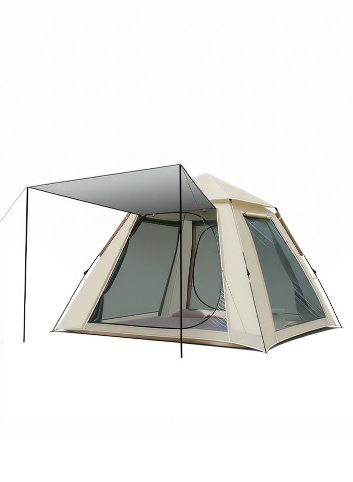 Outdoor Easy Pop-Up Camping Tent 3,4 Person – Portable Waterproof Shelter with Carry Bag, Instant Setup  Beach & Hiking Tent for Family Outdoor Adventures (210*210*140 cm) - Image 3