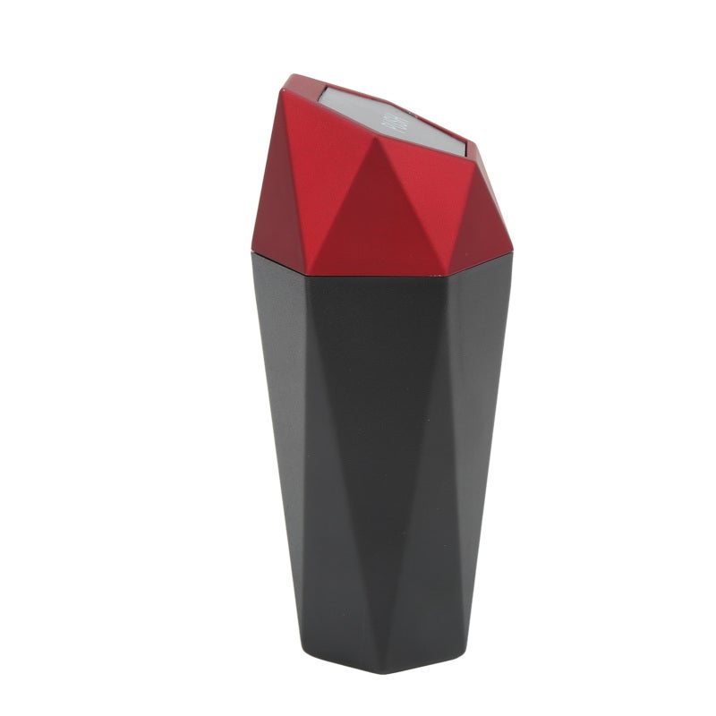 Car Trash Can Compact Diamond Cup Holder Bin - Easy Pop Up Lid Mini Trash Bin for Car Home Office - Image 2