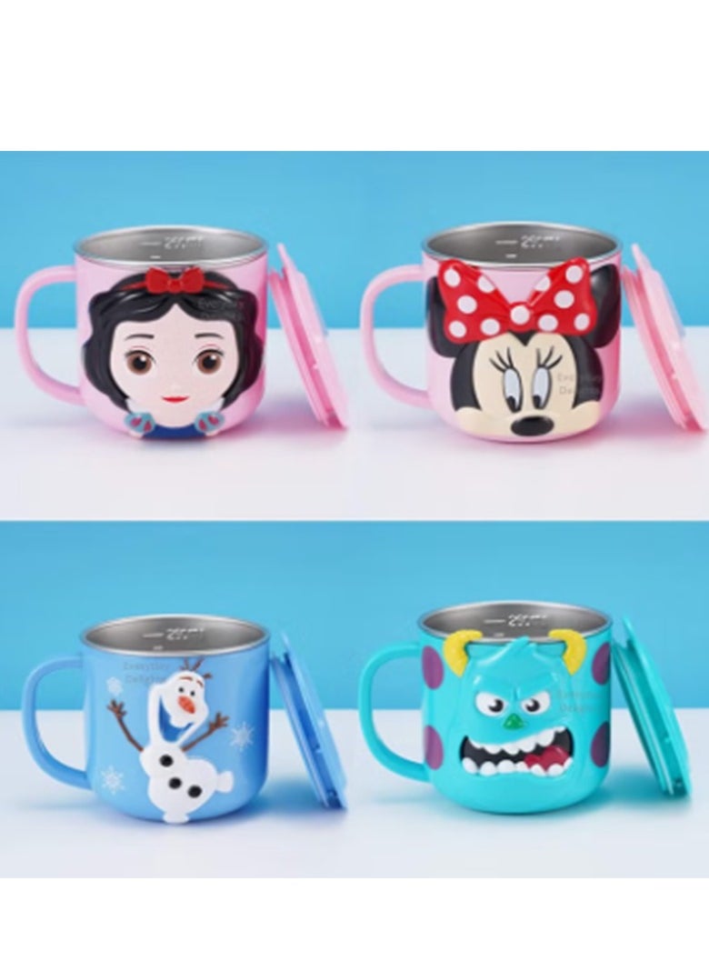 Disney Pixar Disney Cup Water and Coffee Insulation Stainless Steel Blue Mickey Mouse Princess  - Image 3