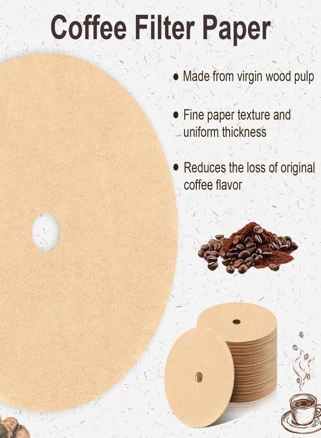 Prudiut 400Pcs Percolator Coffee Filters, 3.75in Unbleached Coffee Filter, Natural Disposable Disc Coffee Filters for Percolator Coffee Pot, Coffee Filter for Home Office Camping Use - Image 3