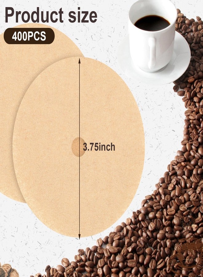 Prudiut 400Pcs Percolator Coffee Filters, 3.75in Unbleached Coffee Filter, Natural Disposable Disc Coffee Filters for Percolator Coffee Pot, Coffee Filter for Home Office Camping Use - Image 2