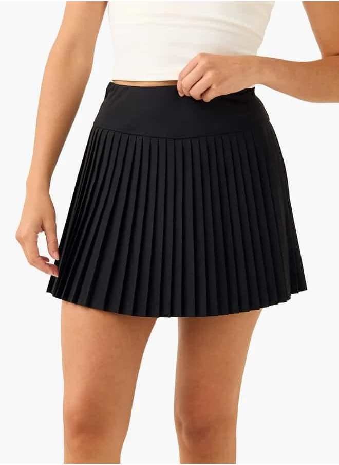 كابا Kappa Pleated Mini Skirt with Elasticated Waistband