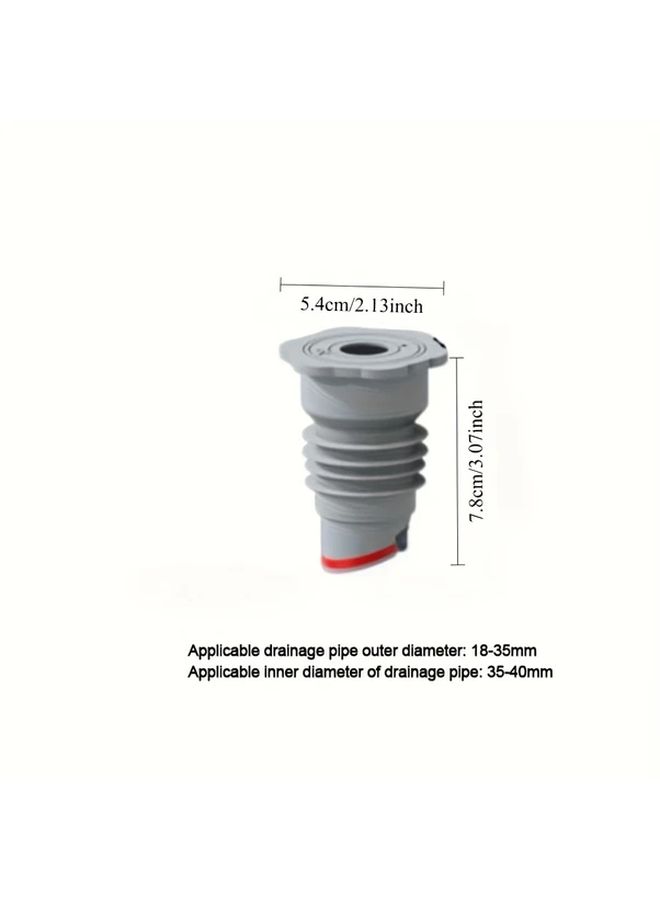70 75mm Shower Drain Stopper Anti Odor Anti Insect Hair Catcher Easy Twist On Installation - Image 3