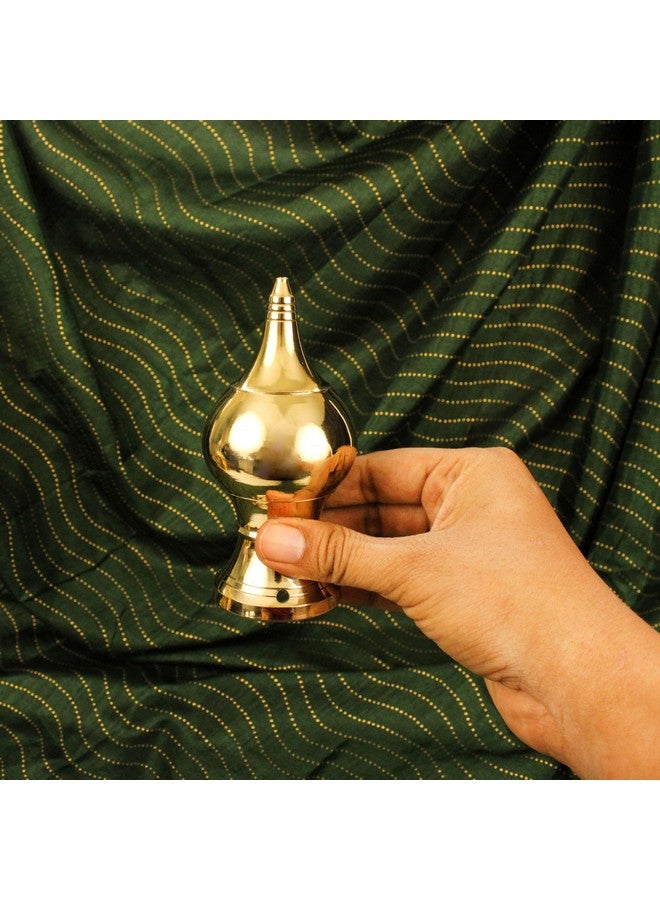 Putrika Putrika Traditional Handcrafted Brass Temple Top Kalash | Gopuram kalasam | Thazhikakkudam | Kumbham | Purnakumbha- Home Temple kalasam[Weight: 115gm] (4.5cm*10.5cm)- Mugali Kalas (2) - Image 2