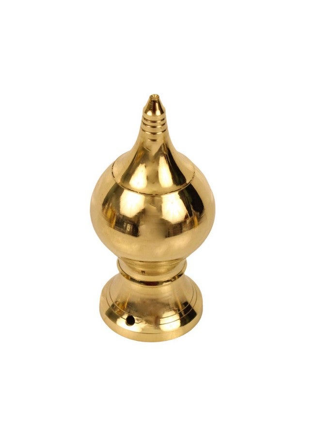 Putrika Putrika Traditional Handcrafted Brass Temple Top Kalash | Gopuram kalasam | Thazhikakkudam | Kumbham | Purnakumbha- Home Temple kalasam[Weight: 115gm] (4.5cm*10.5cm)- Mugali Kalas (2) - Image 3