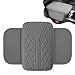 EKUWU Car Center Console Cover Leather Car Armrest Cover with 2 Storage Bags Universal Auto Armrest Cushion Automotive Interior Accessories Arm Rest Protector for Vehicle SUV Truck Gray - Image 2
